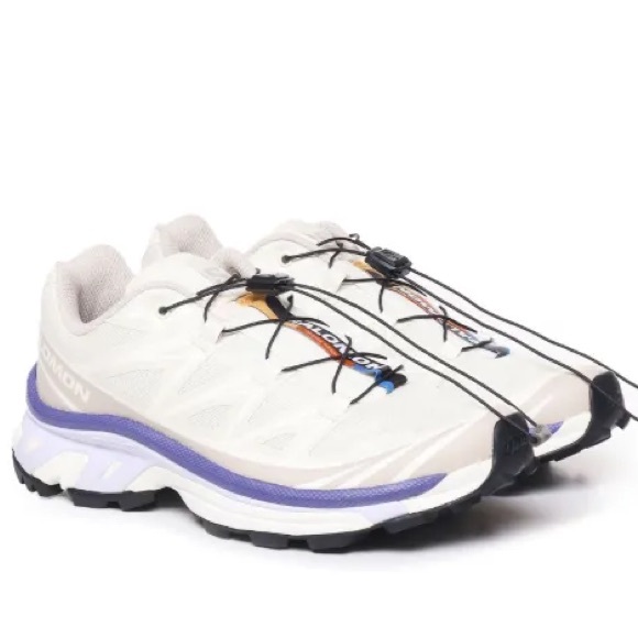 Salomon Salomon XT-6 Sneakers Cream and Purple - Picture 1 of 6